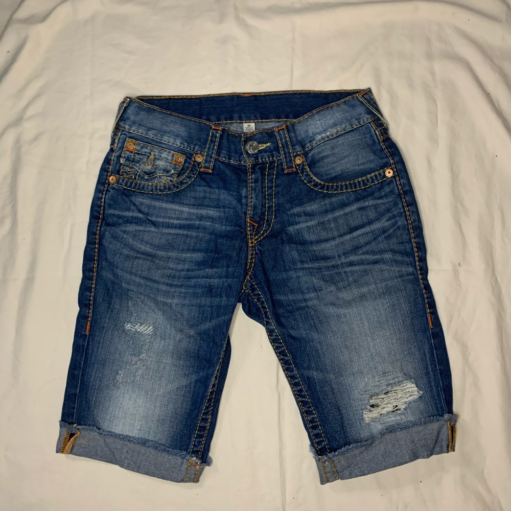 Mens True Religion Jean Shorts